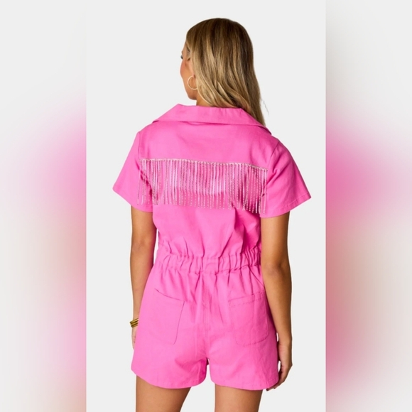 Buddy Love Crystal Fringe Romper New With Tag Small - Picture 2 of 2